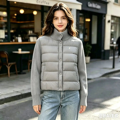 Winter Women's Jacket Thick Warm Short Parka Black Coats Woman Parkas Elegant Zipper Cotton Jackets Coat Female New