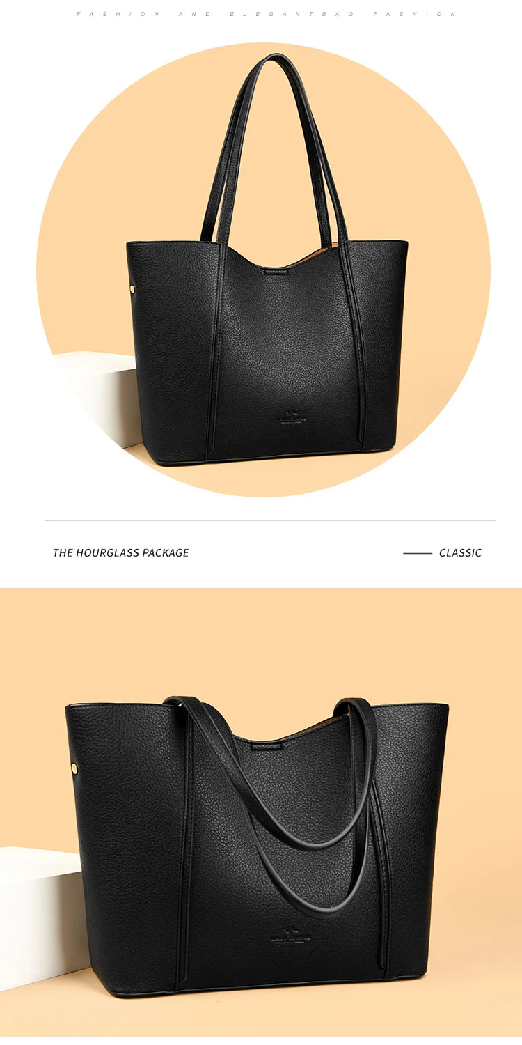 Luxury Designer Women Bags High Quality Leather Shoulder Crossbody Messenger Tote Bag Branded Large Handbag Purses for Female