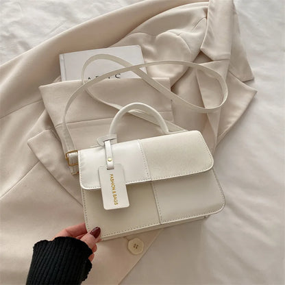 Elegant Women's Handbag Crossbody Shoulder Bag, Snap Closure Tote Bag, Everyday Accessory, Geometric Pattern, Fashion Lovers