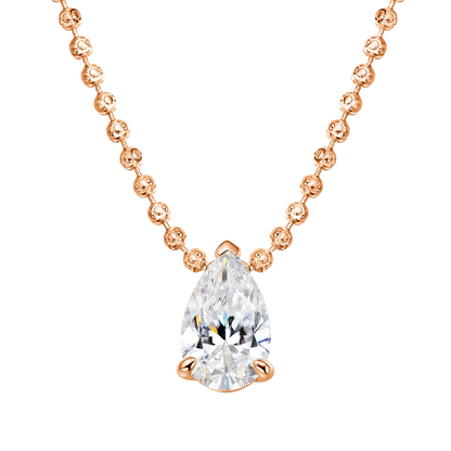Serenity 3ct 5ct Pear Cut Moissanite Necklace for Women S925 Sterling Silver Chain Jewelry Sparkling Water Drop Pendant Necklace