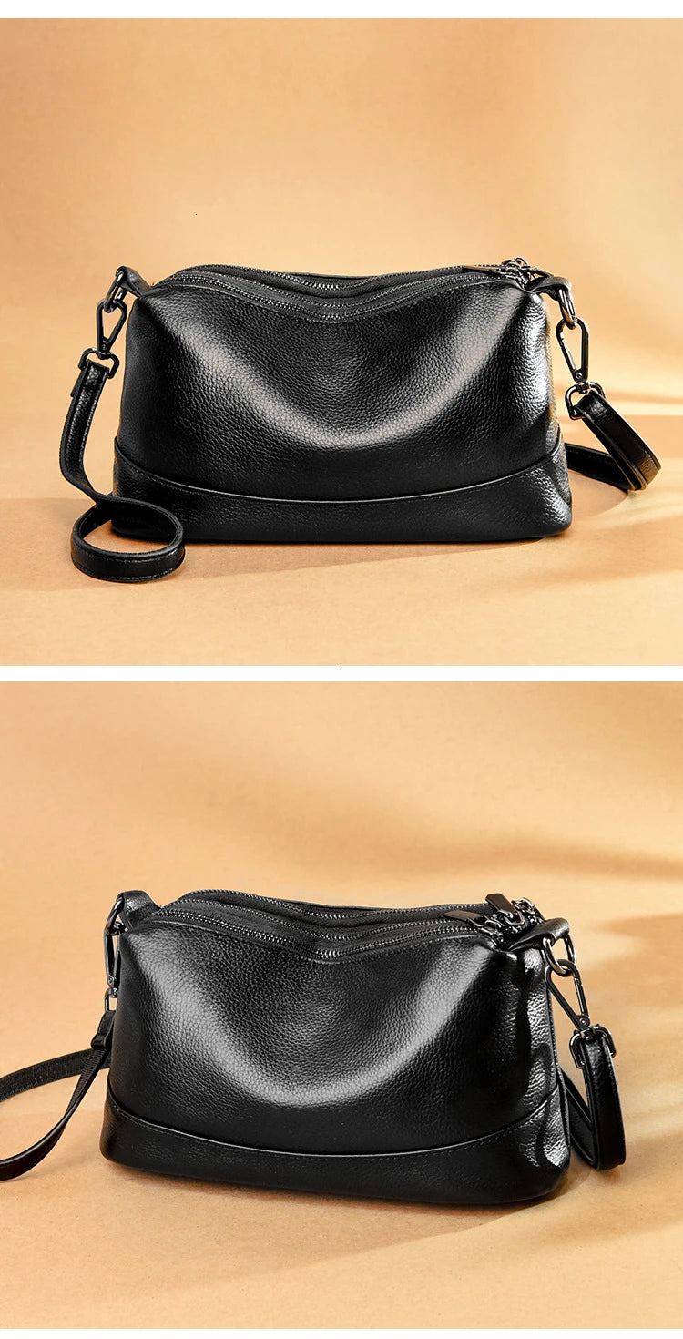New Fashion Women Genuine Leather Handbags Women's bags Designer Female Shoulder Bags Luxury Brand Cowhide Ladies Messenger Bag