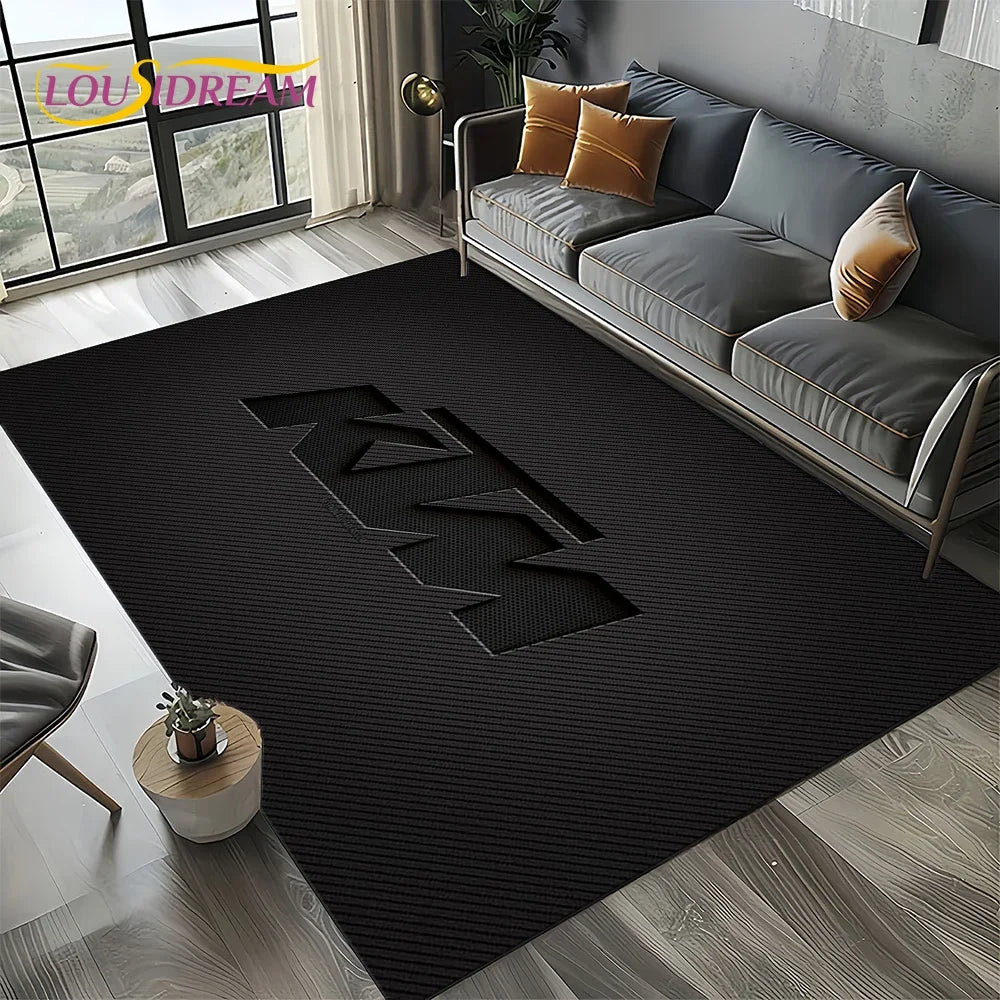 Racing Car K-KTM Motorcycle Carpet Rug for Living Room Bedroom Home Sofa Decoration,Kids Play Area Rug Non-slip Floor Mat Gift