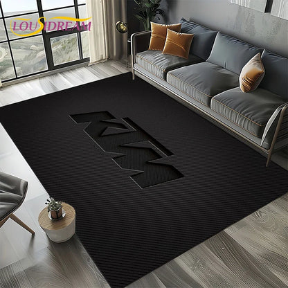 Racing Car K-KTM Motorcycle Carpet Rug for Living Room Bedroom Home Sofa Decoration,Kids Play Area Rug Non-slip Floor Mat Gift