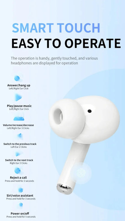 2025 Air Pro Wireless Bluetooth Earphones TWS Headset HiFi Earbuds Noise Reduction Headphones Waterproof For IPHONE Android