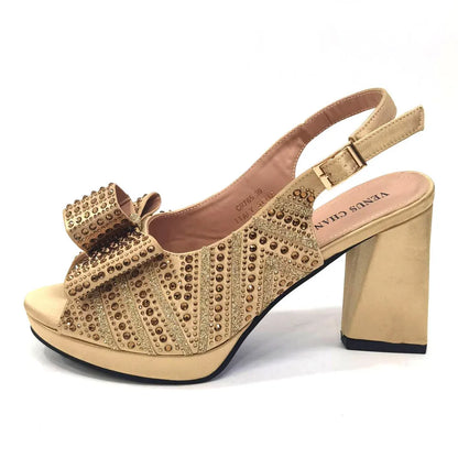 Mature Sweet 2024 Super Heels Peep Toe Ladies Slipper Shoes with Bag Set in Blue Color For Nigerian Women Wedding Party