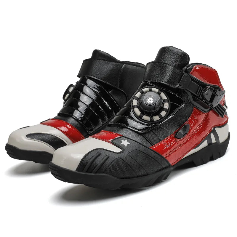 Motorcycle New Knob Adjustment Design Anti-fall Protective Boots Wear Protection Windproof Waterproof Anti-slip New Model