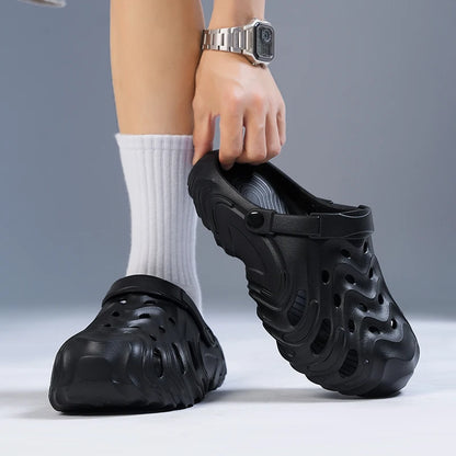 Summer Beach Clogs For Men EVA Breathable Slippers Outdoor Sandals Soft Slides Men Casual Water Garden Shoes Male Beach Sandals