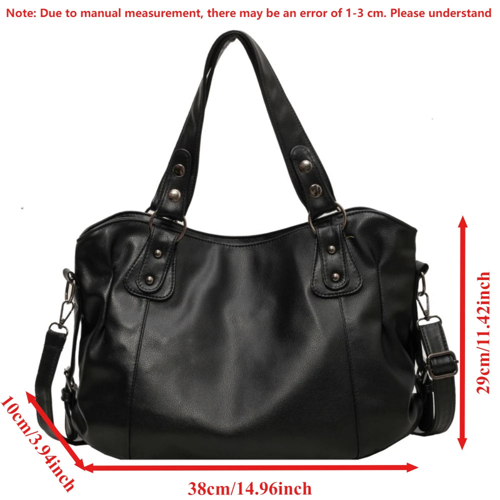 Female Hobo Handbag Large Capacity Shoulder Bags Big Stylsih Tote Bag Ladies Soft Leather Hobos Messenger Bags Women Сумочки