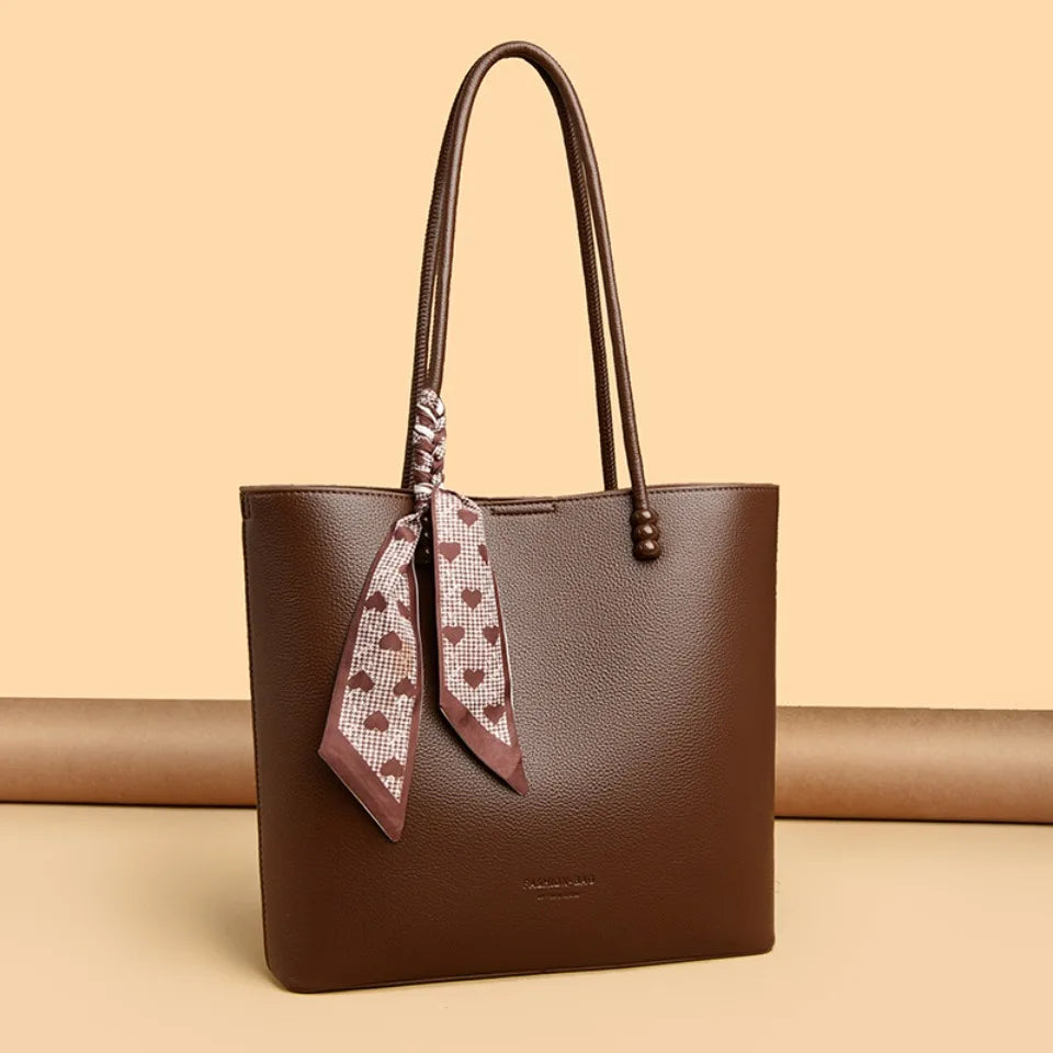 Genuine Brand Luxury Purses and Handbags Women Bags Designer Soft Leather Shoulder Top-handle Commute Bag Female Sac A Main Tote