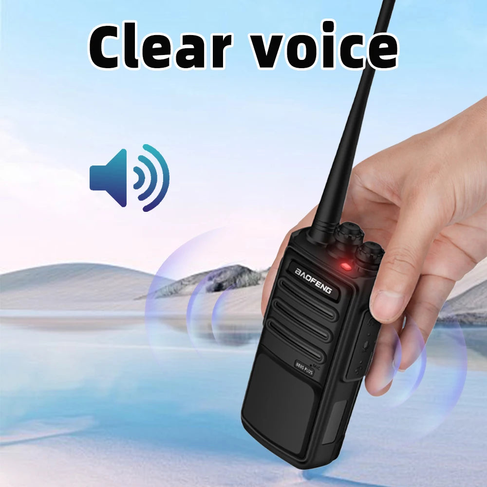 6-Pack Baofeng 888S PLUS Walkie Talkies UHF PMR446 MHz BF-888S Portable 16-Channel Long-Distance Professional Range 3-5km Radio
