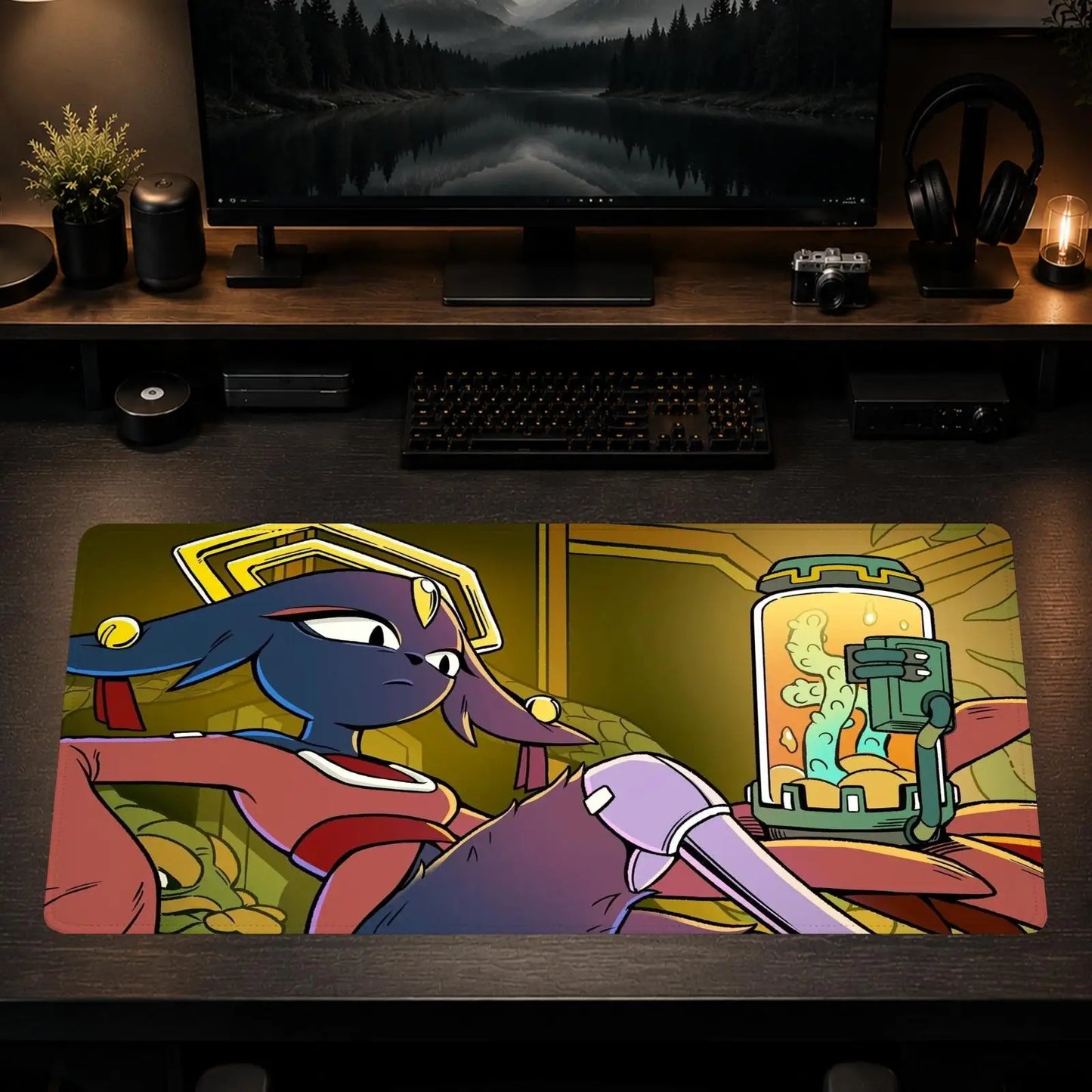 Nine Sols Mouse Pad Gaming office Non-slip Desk Mat Diy Mousepad Large Game Keyboard overlock
