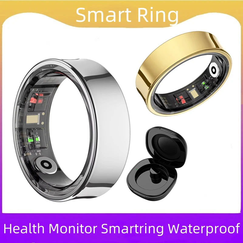 2026 Smart Ring R09 5ATM Waterproof Smartring for Men Women Heart Rate Skin Temperature Monitor Fitness Tracker For Android iOS