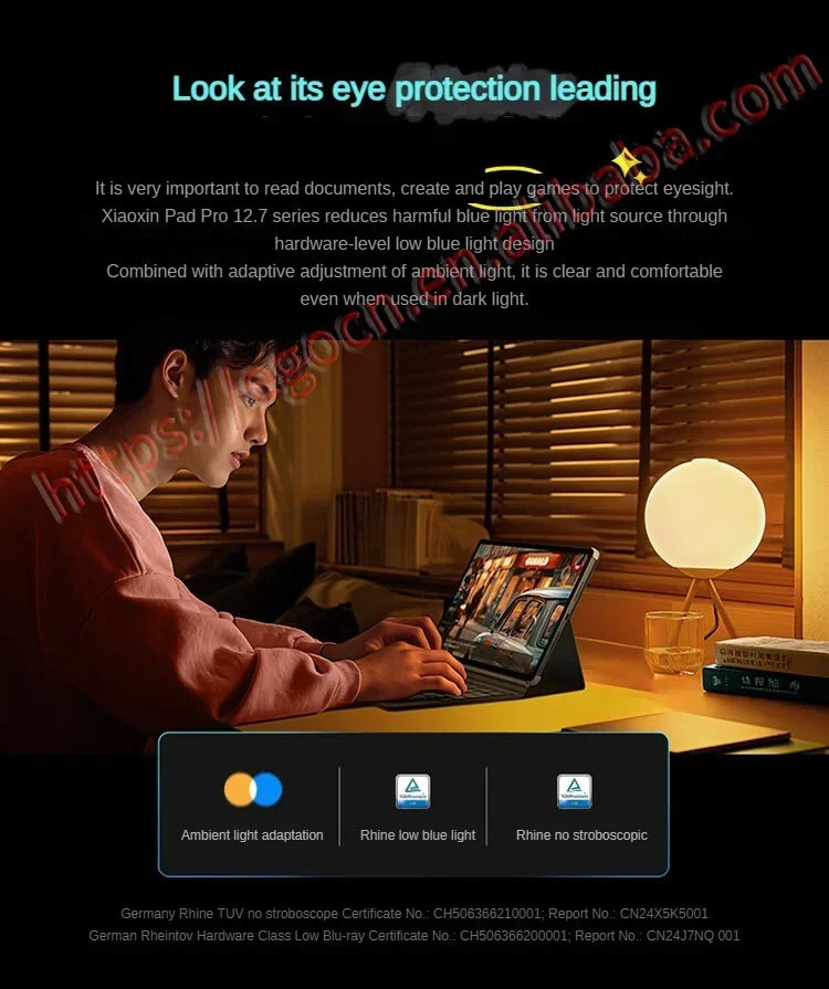 Matte Display Lenovo Xiaoxin Pad Pro 2025 12.7 Inch Matte Comfortable Visual Screen Eye protection Dimensity 8300 Android Tablet