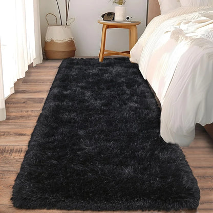 VIKAMA Ultra-Soft Running Rug Bedroom & Hallway Anti-Slip Mat Fluffy Plush Bedside Dormitory Carpet Home Decor