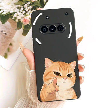 Casing For Nothing Phone (3a) A059 Cover For Nothing Phone 3a Case Silicone Cute Cat Fashion Butterfly Funny Painted