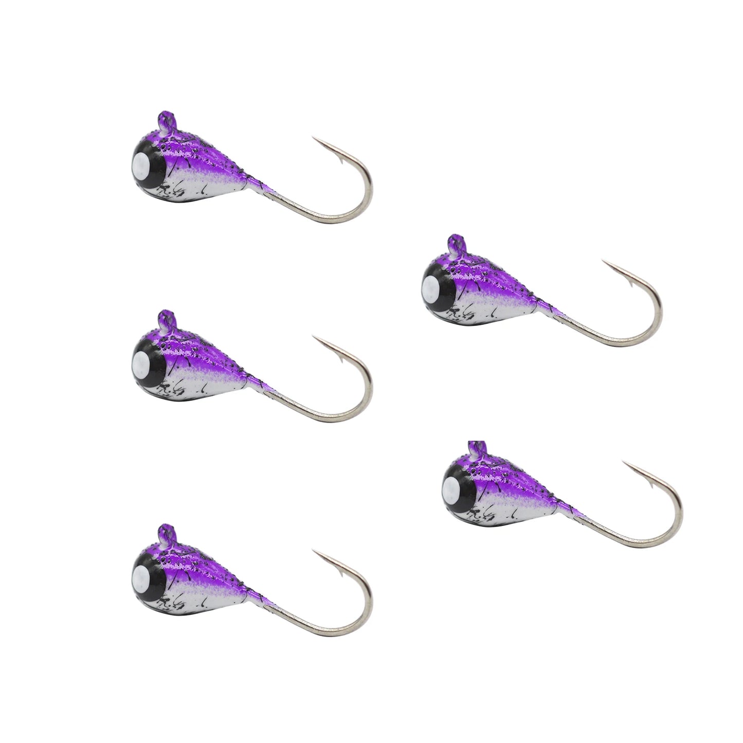 Tungsten Ice Jigs Glow Tungsten Ice Fishing Lure Jigs for Crappie Panfish Walleye