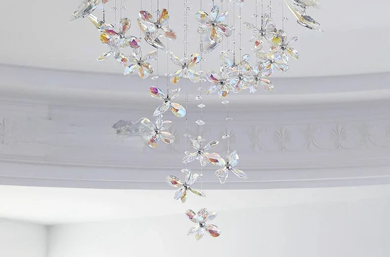 Vintage Crystal Ceiling Pendant Shining Creative LED Hanging Lamp Living Room Restaurant Chandelier Mood Light Indoor Lights