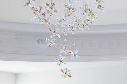 Vintage Crystal Ceiling Pendant Shining Creative LED Hanging Lamp Living Room Restaurant Chandelier Mood Light Indoor Lights