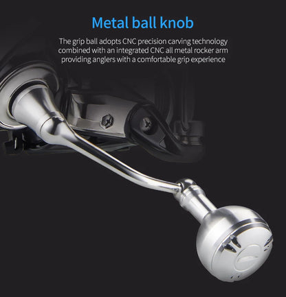 DEUKIO New Arrival Saltwater Fishing Reel Spinning Reels 2000-7000 3+1BB 5.2:1 Max Drag 15KG Water-Proof Reels