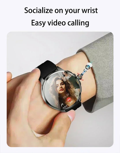 H99 Smart Watch Android Watches Amoled Smartwatch With 190° Rotary Camera Google Play Store 1.95 inch Amoled Screen