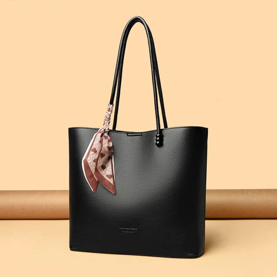 Genuine Brand Luxury Purses and Handbags Women Bags Designer Soft Leather Shoulder Top-handle Commute Bag Female Sac A Main Tote