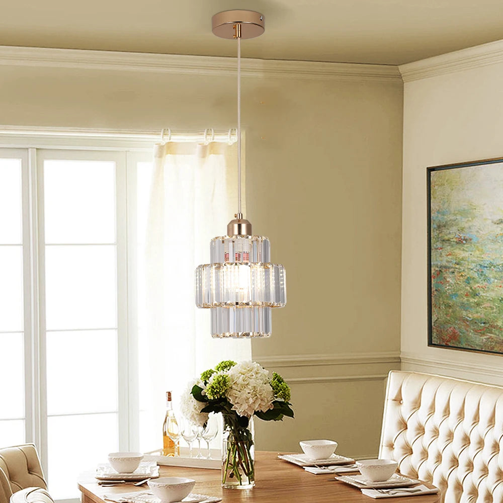 Modern Pendant Lights Luxury Led Crystal Ceiling Lamp Nordic Design Chandelier Bedroom Dining Room Table Kitchen Island Decor