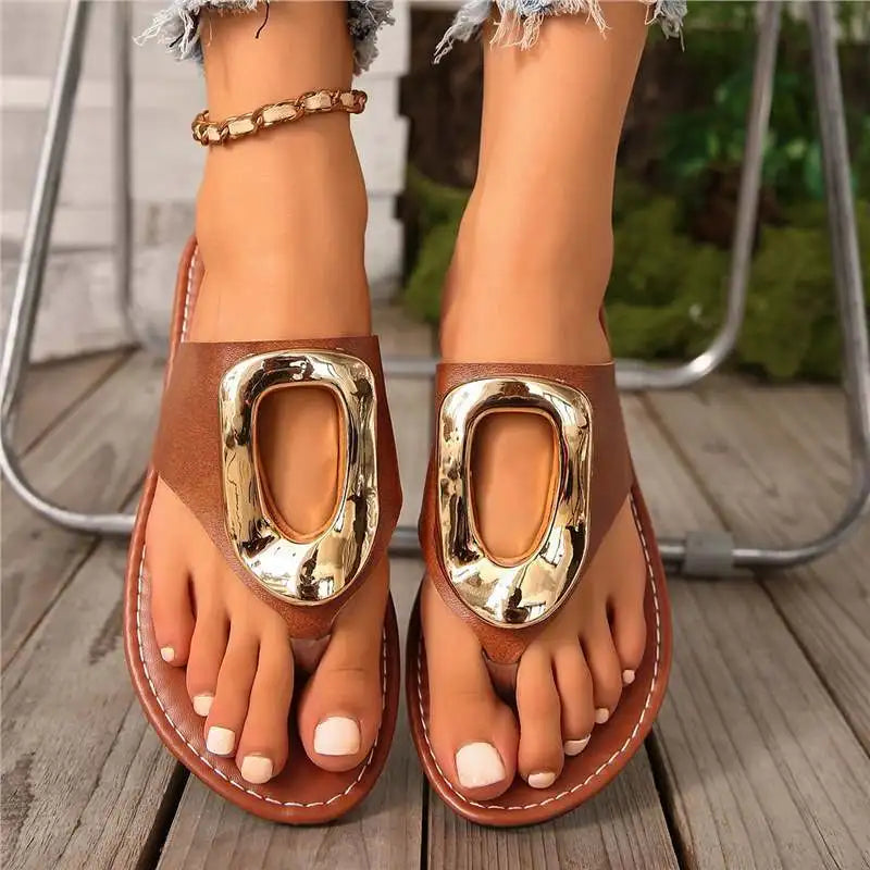 Women Fashion Slippers Slip on Anti-slip Flip Flops Summer Beach Slippers Luxury Flat Sandals Casual Designer Shoes Slides Women