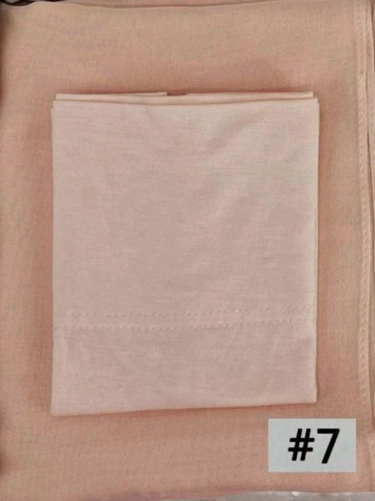 84colors Modal Hijab with Modal Undercap Set Basic Stretchy Pullover Headscarf Thin Breathable Sunscreen Head Wrap Hijabs Scarf