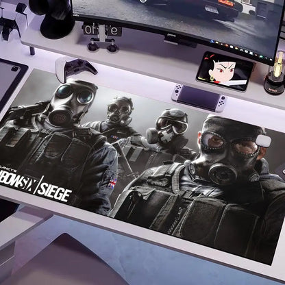 GAME Rainbow-six Mouse Pad Multiple Sizes Large Square Computer Office Game Table Mats Rubber Anti-slip Mousepads