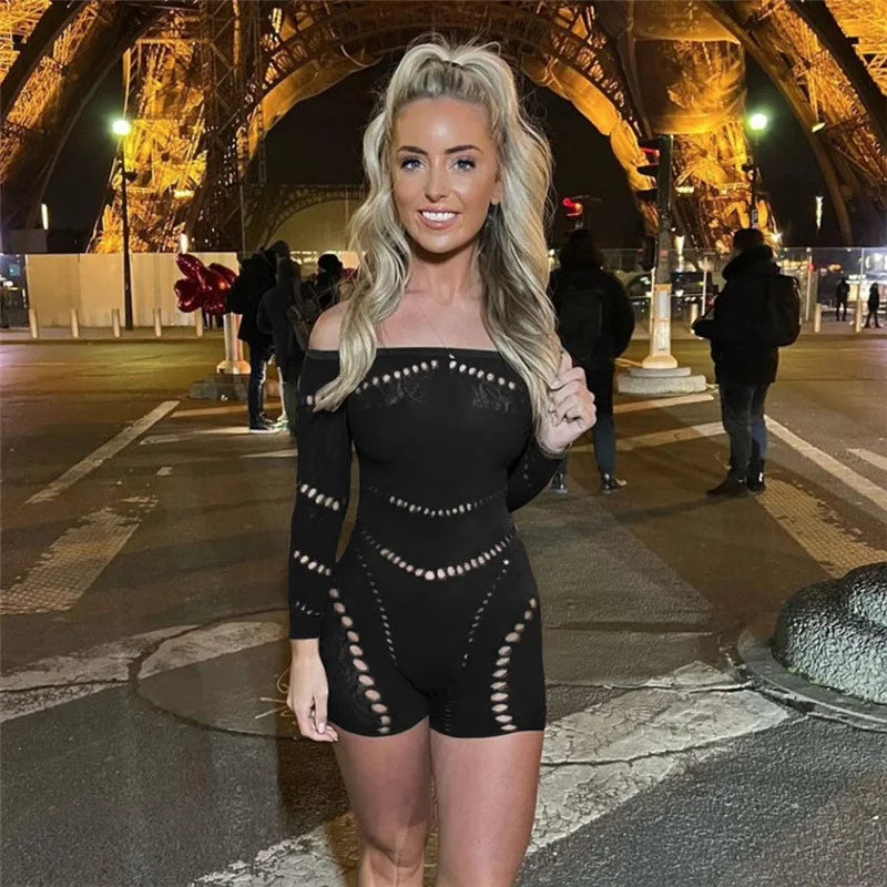 Women's Clothing Hot Jumpsuits Rompers Sexy  Mesh Rompers Playsuits High elastic Teddy porn bodysuit erotic dresses