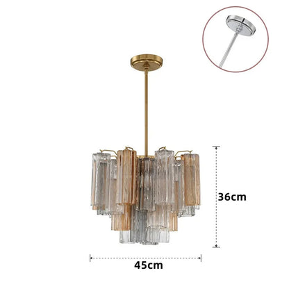 French Style Artistic Chandelier Medieval Colored Glass Retro Lighting for Living Room Dining Room Bedroom Villa Staircase Home