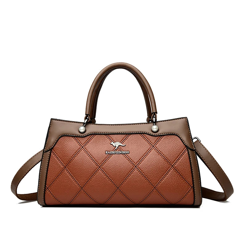 Top Quality Leather Hand Shoulder Bags for Women Luxury Handbags Women Bags Designer Casual Large Capacity Tote Bag Sac