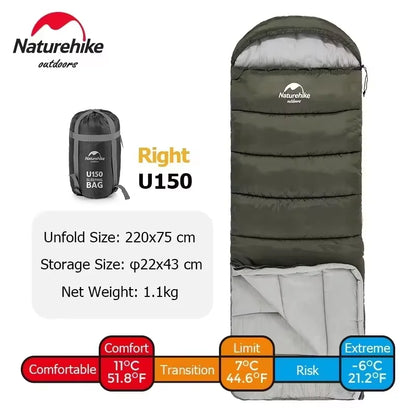 Naturehike Sleeping Bag Ultralight Winter Sleeping Bag Lightweight Waterproof Sleeping Bag Outdoor Camping Sleeping Bag