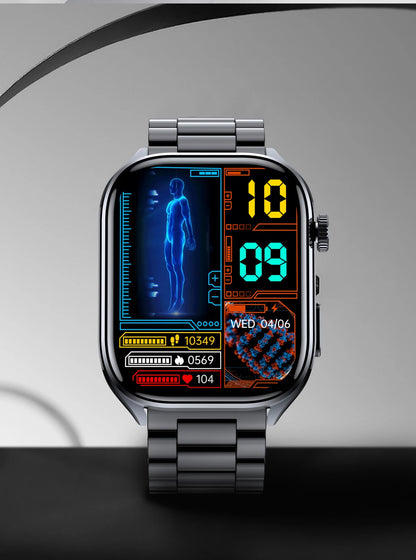 2026 New Non-Invasive Laser Treatment Three High Smart Watch Man ECG Heart Test Blood Fat Uric Acid Smart Watch For Android IOS