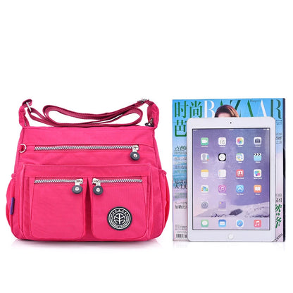 Women Nylon Shoulder Bags Female Solid Zipper Luxury Female Handag Designer Messenger Bags Summer Beach Crossbody Bag Sac A Main