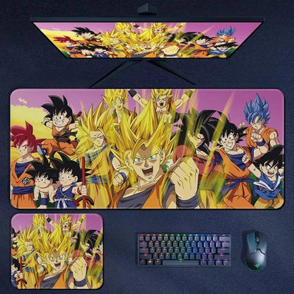 High Quality Print Dragon Ball Leather Mouse Pad Oversized Japanese Anime Nostalgic Son Goku Desk Mat Keyboard Pad Notebook Pad