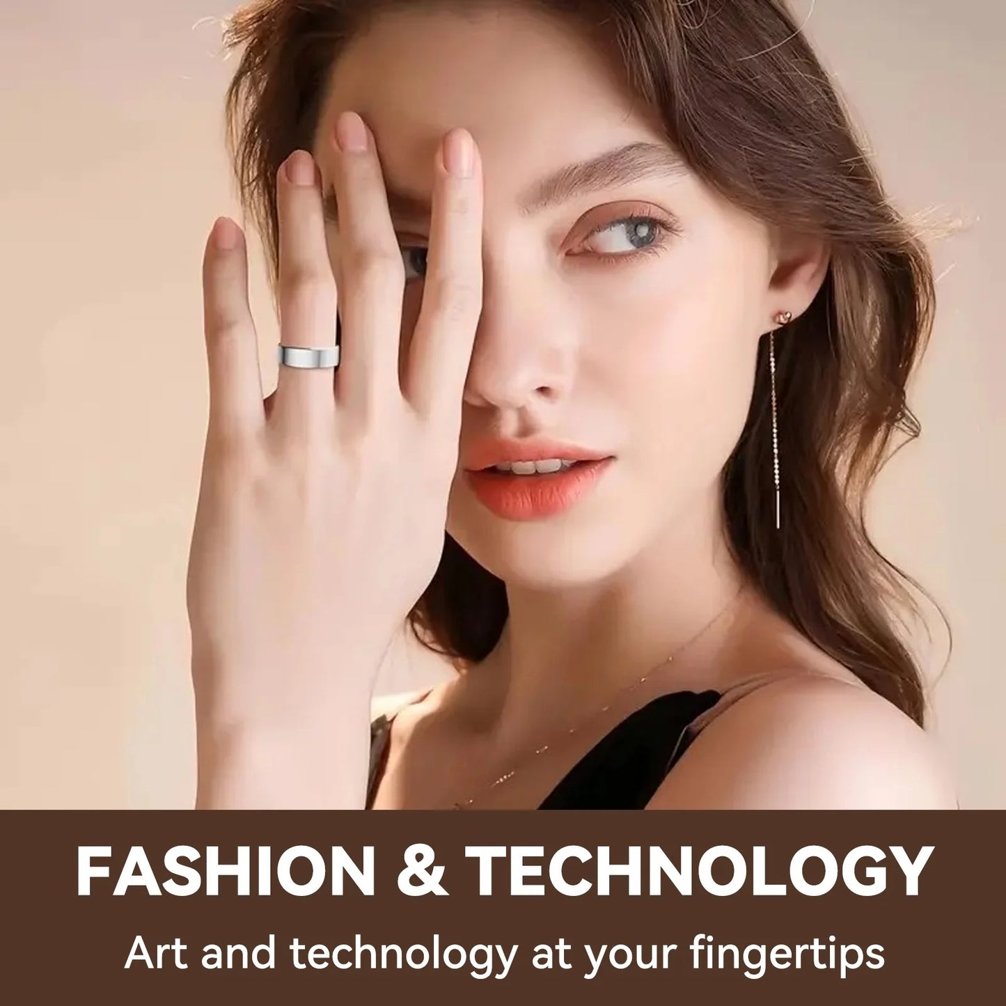 2026 Upgraded Smart Ring - Real-Time Health Monitoring, Steps, Distance, Exercise and Fitness, Sleep, Charging Case,Technological Fashion, Multiple Scenarios, Ideal Thanksgiving/Valentine'S Day/Christmas/New Year Gifts