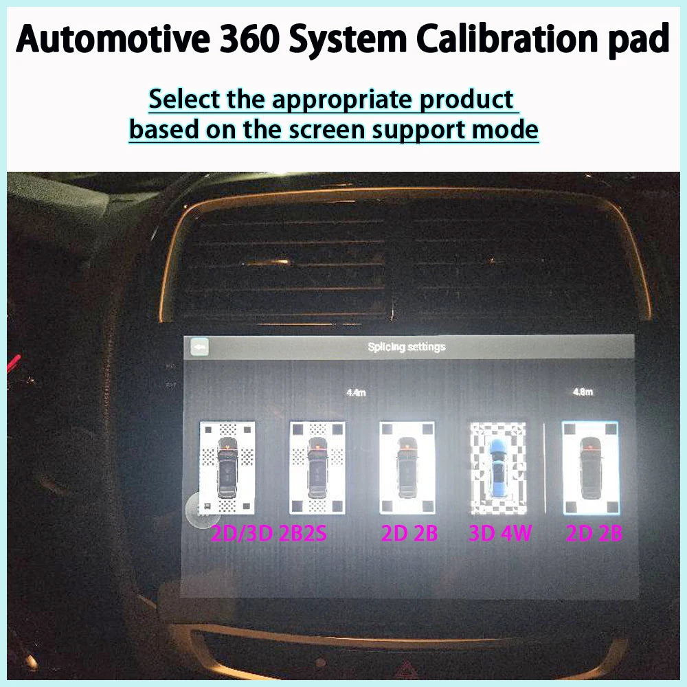 VseeKan Automotive 360 System Calibration Pad 360 Camera Splicing Cloth Debugging Cloth 2D 3D Four Dimensional Cloth