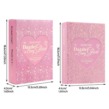 All-in-One 5-Page Makeup Magic Book: Full Kit with Multi-Shade Eyeshadow, Blush, Highlighter, Contour & Glossy Lip Gloss