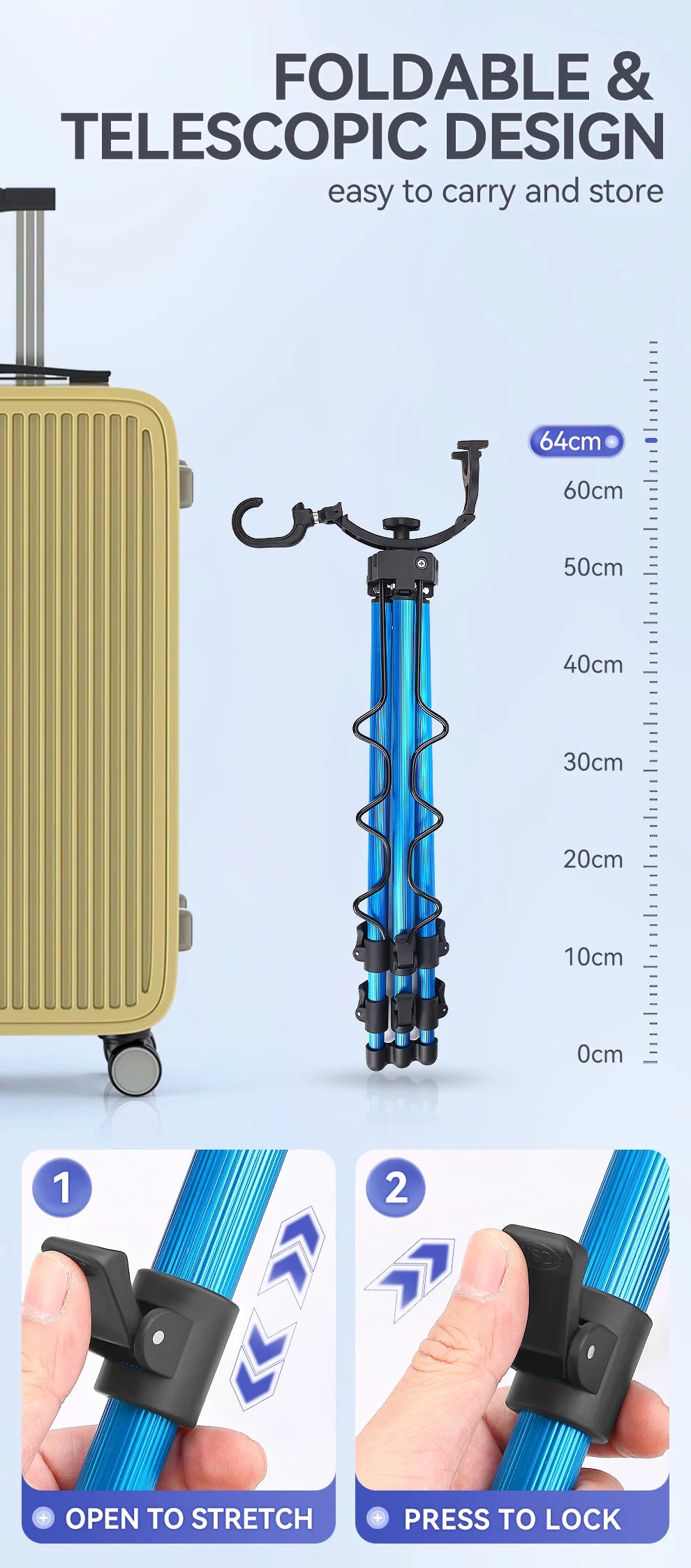 WEIHE 1pcs C# Fishing Rod Holder Telescopic Fishing Rod Bracket