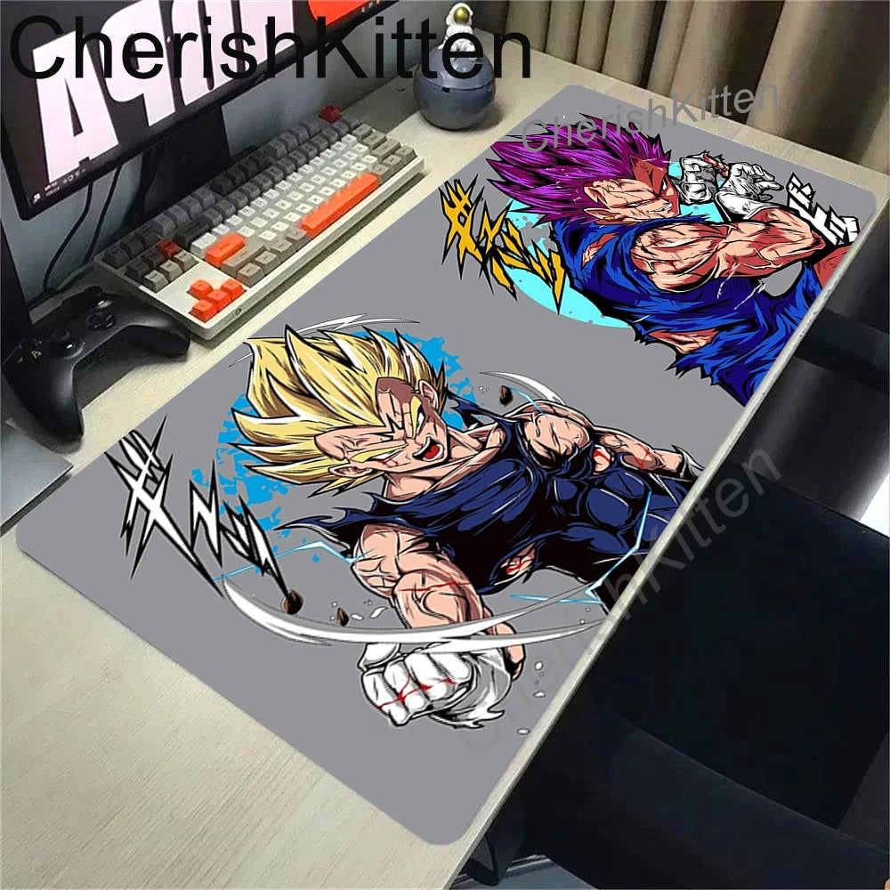 Anime Dragon Ball Mousepad HD Printing Computer Gamers Locking Edge Non-slip Mouse Pad XL Super Saiyan Goku Keyboard PC Desk Mat