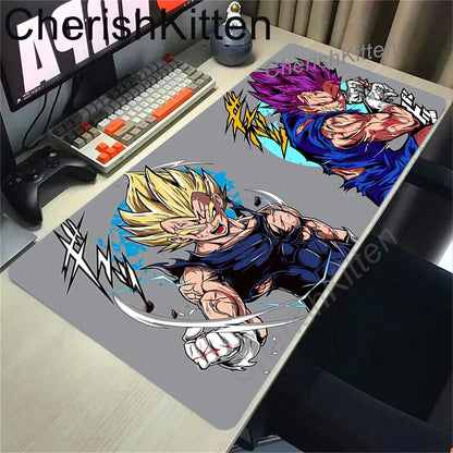 Anime Dragon Ball Mousepad HD Printing Computer Gamers Locking Edge Non-slip Mouse Pad XL Super Saiyan Goku Keyboard PC Desk Mat