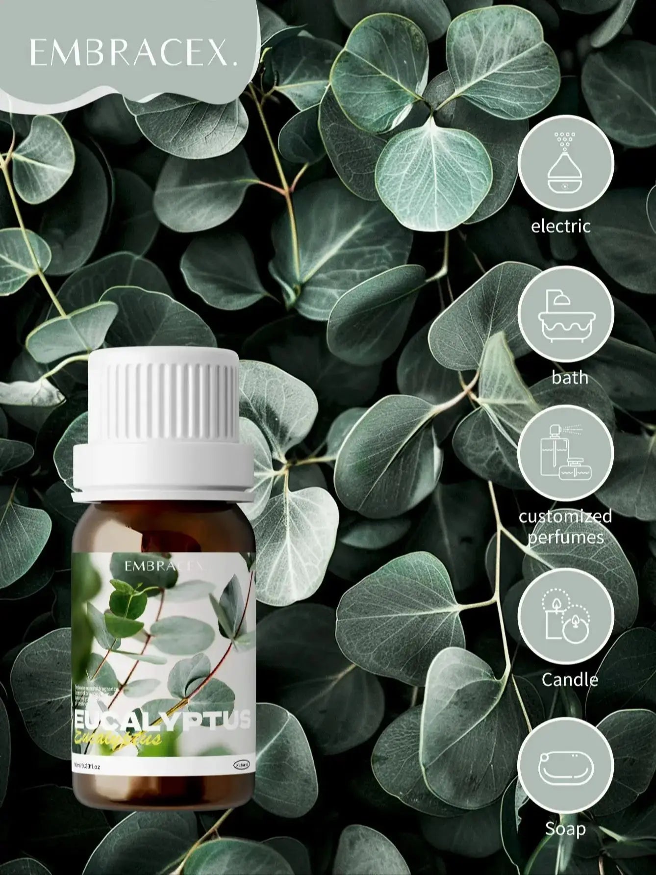 Pure Eucalyptus Essential Oils|100% Natural Eucalyptus Oil|For Hair Care, Home Diffusers, Aromatherapy