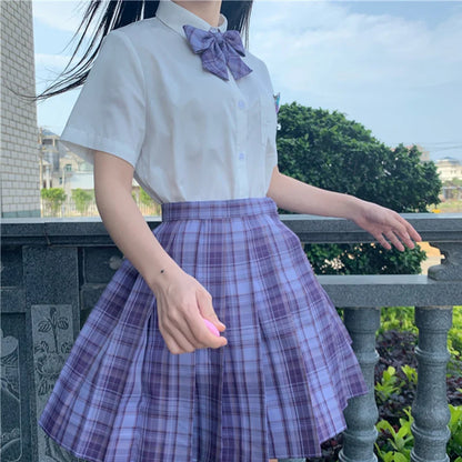 Japanese Bow Tie Skirt Set Student Pleated Skirt Jk Uniform Korean School Sexy Girl Preppy Style Seifuku Japanese School Uniform