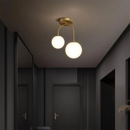 Nordic Glass Balls Ceiling Lights Restaurant Bar Home Decor Hanging Lamp Modern LED Living Room Bedroom Fixtures Indoor Lighting