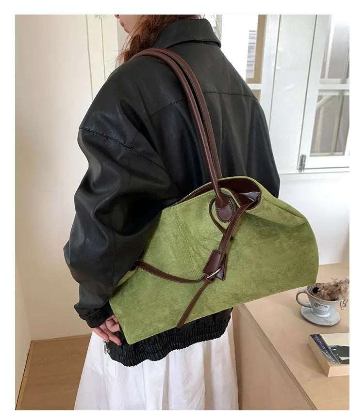 Women's PU Leather Shoulder Bag 2026 Winter New Fashion Retro Underarm Bag Luxury Brand Designer Handbags and Purses Tote Bags