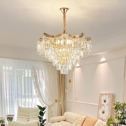 Nordic Luxury Ceiling Chandeliers Modern LED Crystal Pendant Lights for Bedroom Living Room Light Fixtures AC100-240V