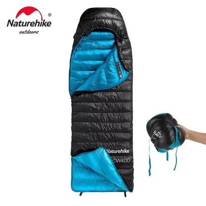 Naturehike CW400 CW700 Sleeping Bag Lightweight Duck Down Winter Thick Warm Ultralight Outdoor Hiking Camping Travel Equipment