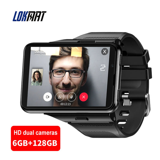 LOKMAT APPLLP MAX-NEW 4G LTE Smartwatch 2.8" Touch Screen WiFi Dual Camera Video Call Heart Rate Monitor Smart Watch for Android
