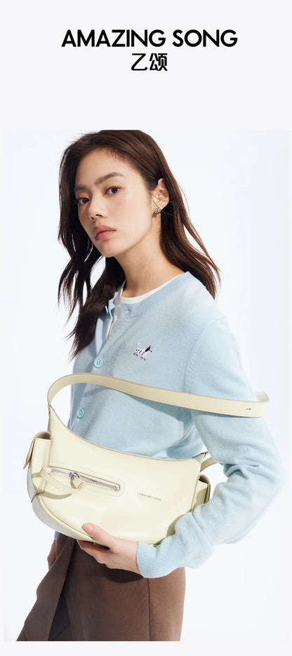 Amazing Song Liqueur Crescent Bag Small Upgraded Large Autumn Style Crossbody Women's Bag Trendy Portable